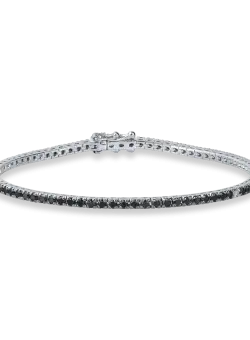 Bratara tennis din aur alb cu diamante de 2ct