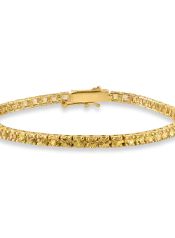 Bratara tennis din aur galben cu safire galbene de 6.47ct