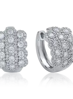Cercei din aur alb cu diamante de 1.21ct