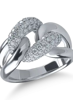 Inel din aur alb cu diamante de 1.05ct