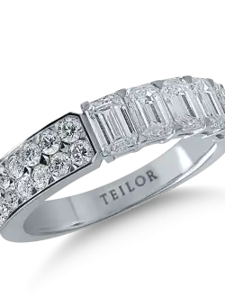 Inel din aur alb cu diamante de 1.95ct