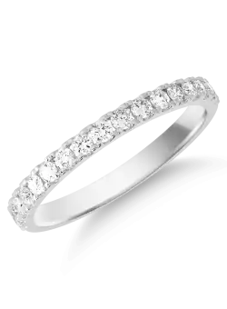 Inel din aur alb de 18K cu diamant de 0.31ct