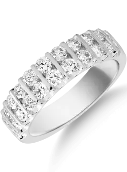 Inel din aur alb de 18K cu diamante de 1.2ct
