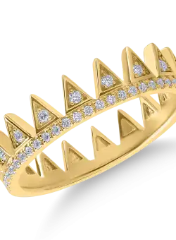 Inel din aur galben cu diamante de 0.17ct