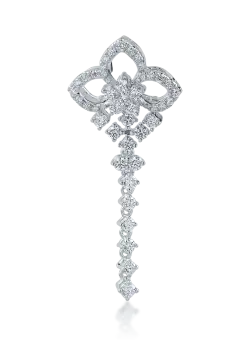 Pandantiv din aur alb cu diamante de 0.751ct