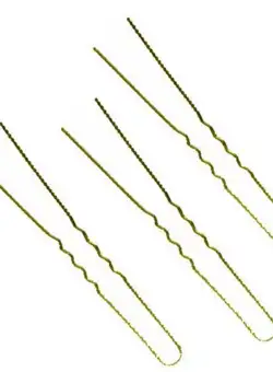 Ace Par Ondulate Aurii cca. 180 g/ aprox. 215 buc. - Prima Ball Pointed Hair Pins Waved 55 mm