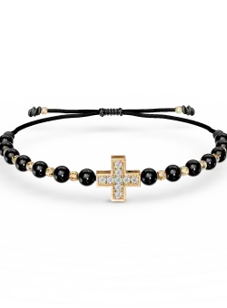 Bratara cu snur din aur galben