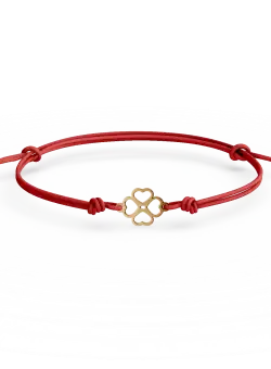 Bratara cu snur din aur galben