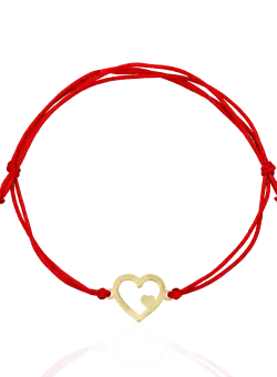 Bratara cu snur din aur galben