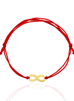 Bratara cu snur din aur galben