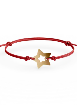 Bratara cu snur din aur galben