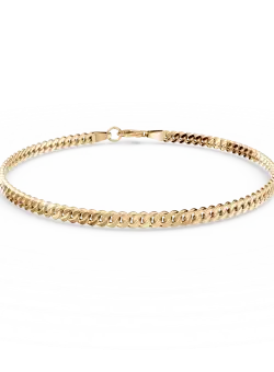 Bratara cu zale din aur galben