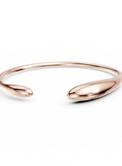 Bratara deschisa minimalista din aur roz