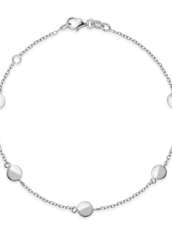 Bratara din aur alb de 14K