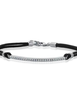 Bratara din aur alb de 18K cu diamante de 0.26ct