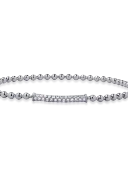 Bratara din aur alb de 18K cu diamante de 0.6ct