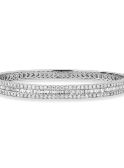 Bratara din aur alb de 18K cu diamante de 2.67ct