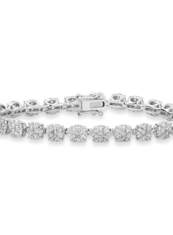 Bratara din aur alb de 18K cu diamante de 3ct