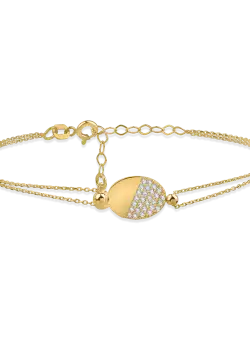 Bratara din aur galben