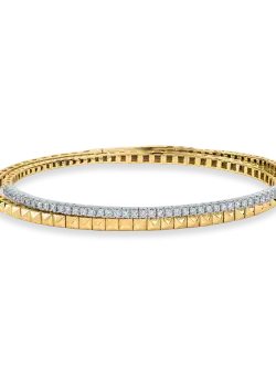 Bratara din aur galben cu diamante de 0.64ct