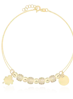 Bratara din aur galben de 14K