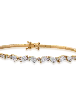 Bratara din aur galben de 18K cu diamante de 2.21ct