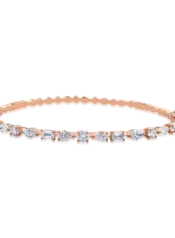 Bratara din aur roz de 18K cu diamante de 2.25ct