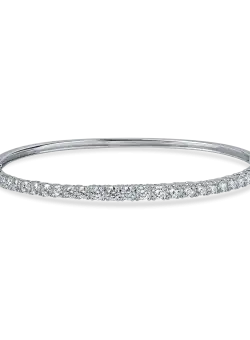 Bratara fixa din aur alb cu diamante de 1.5ct