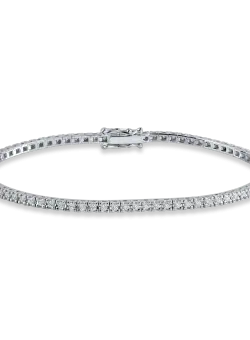 Bratara tennis din aur alb cu diamante de 1.1ct