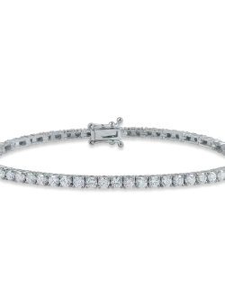 Bratara tennis din aur alb cu diamante de 1.79ct