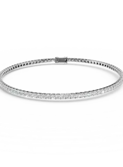 Bratara tennis din aur alb cu diamante de 3ct