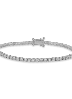 Bratara tennis din aur alb cu diamante de 4ct