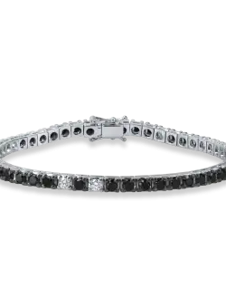 Bratara tennis din aur alb cu diamante de 5ct