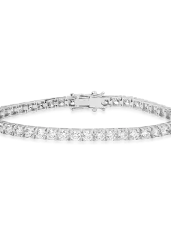 Bratara tennis din aur alb de 18K cu diamante de 7.45ct