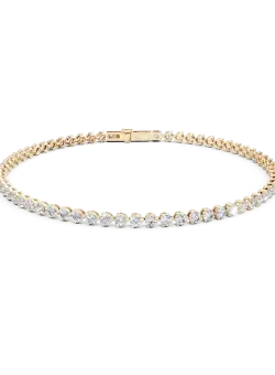 Bratara tennis din aur galben cu diamante de 2.15ct create in laborator