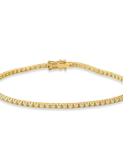 Bratara tennis din aur galben de 18K cu diamante de 1ct