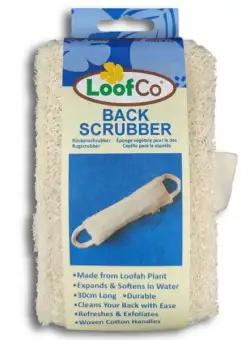 Burete Exfoliant pentru Spate cu Manere - LoofCo Back Scrubber, 1 buc