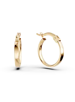 Cercei creole din aur galben