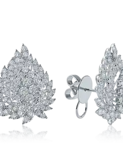 Cercei din aur alb cu diamante de 2.301ct