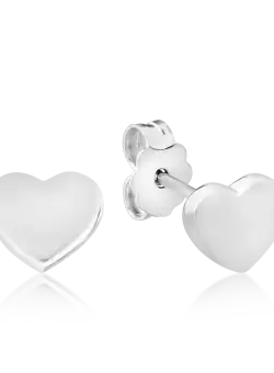 Cercei din aur alb de 14K