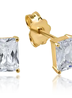 Cercei din aur galben