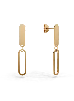 Cercei din aur galben