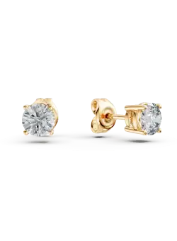 Cercei din aur galben