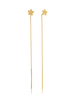 Cercei din aur galben