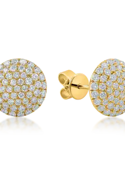 Cercei din aur galben cu diamante de 1.01ct