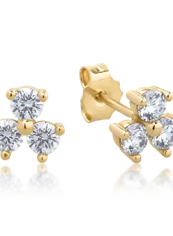 Cercei din aur galben de 14K