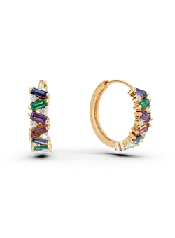 Cercei din aur galben de 14K