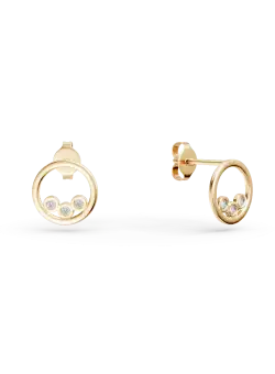 Cercei din aur galben de 14K