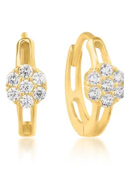 Cercei din aur galben de 14K