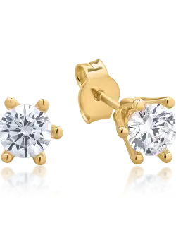 Cercei din aur galben de 14K